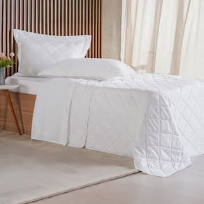 Kit Colcha Casal 3 Pçs Ricamo 300 Fios 100% Algodão 220x240cm