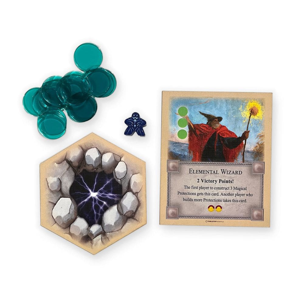 Jogo de tabuleiro de mesa Monthly Elemental Golem Scenario Catan