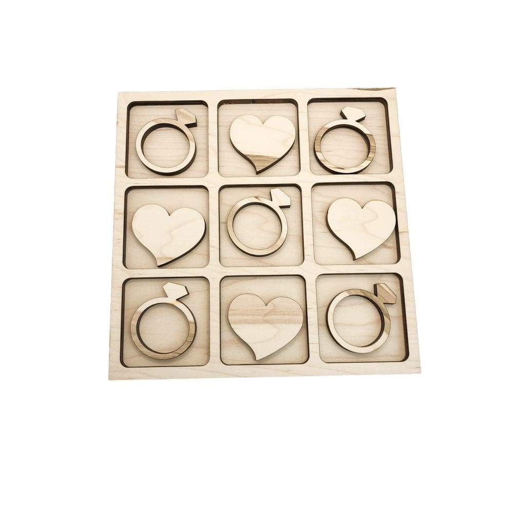 Jogo de tabuleiro Tic Tac Toe AvtrBoutique Wedding Theme Kids DIY