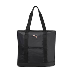 Sacola de ginástica PUMA Evercat Cambridge para mulheres preta/dourada