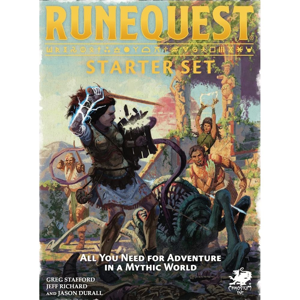 Jogo de RPG Chaosium RuneQuest Starter Set em inglês