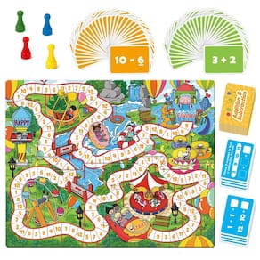 Jogo de tabuleiro Broytain Adição e Subtração Matemática de 5 a 8 anos