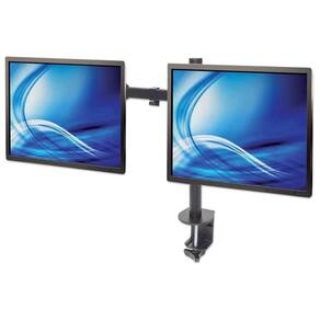 Suporte 2 Monitor Duplo Braco Articulado 10 A 32 Polegadas Mesa Giratorio Bancada Profissional