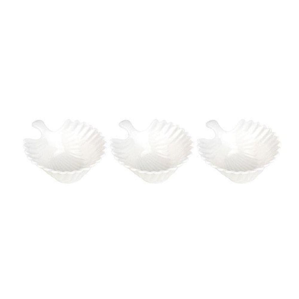 Conjunto Com 03 Petisqueiras De Porcelana Pcln-080 - Haüskraft