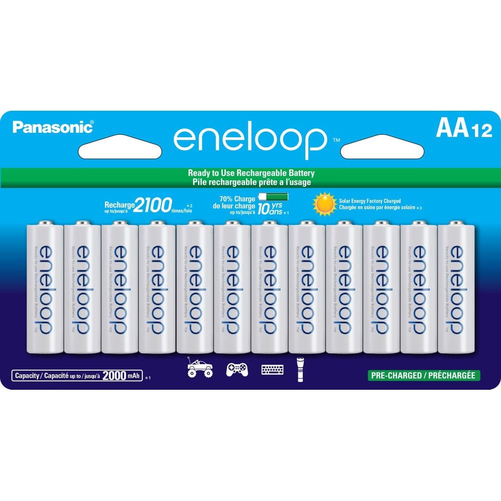 Baterias Recarregáveis Eneloop Panasonic BK-3MCCA12FA AA