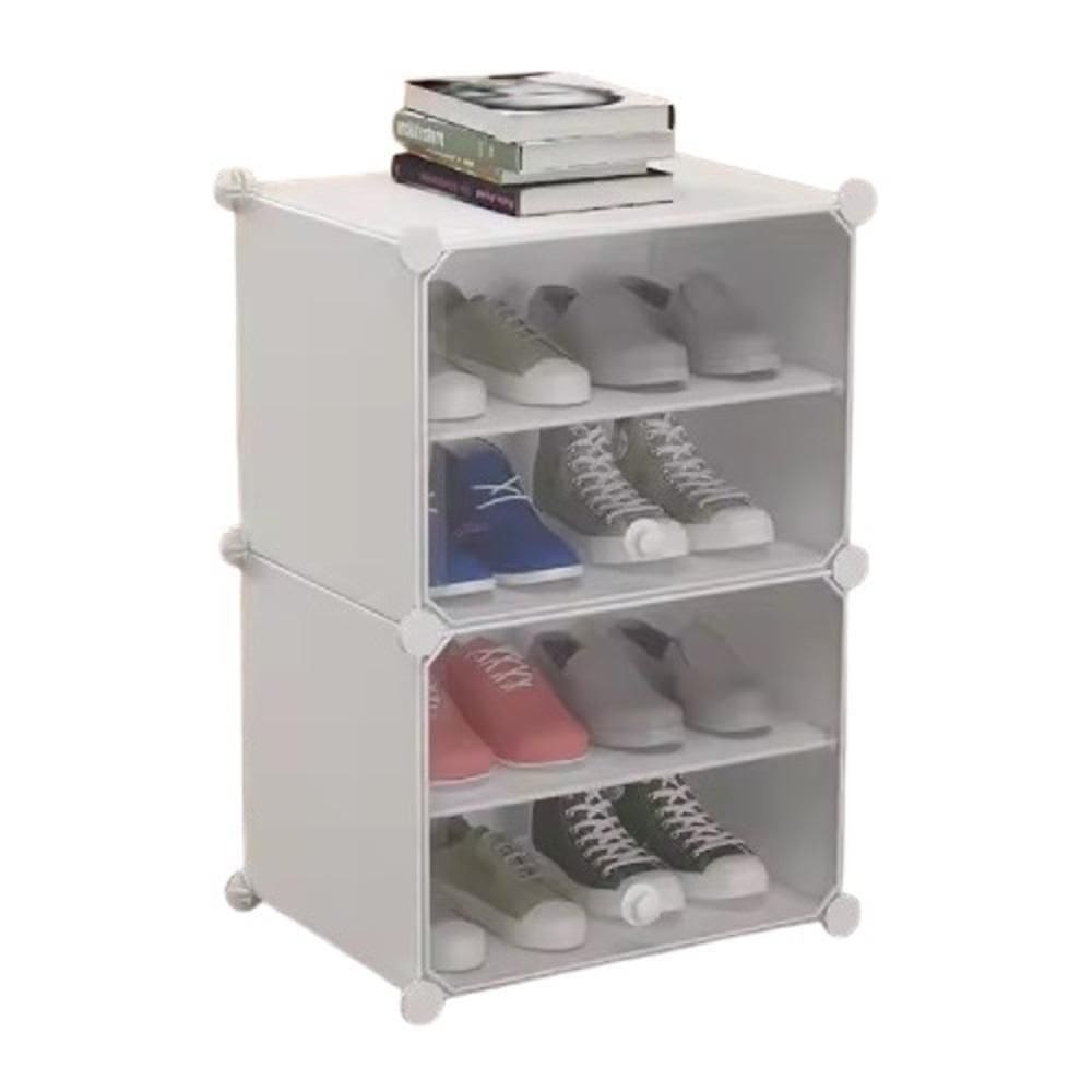 Sapateira Modular Organizador De Roupas Brinquedos Multifuncional Desmontavel Armario 4 Prateleiras Vintage