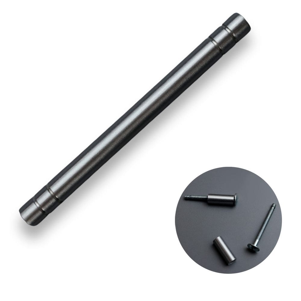 Puxador Móveis Alumínio Acetinado Com Friso 64mm 240 Pauma