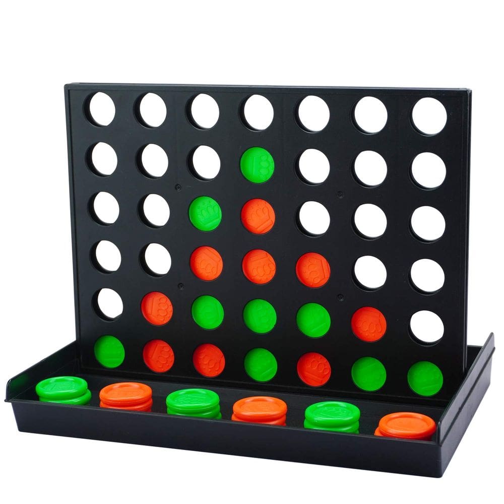 Jogo de tabuleiro COUOMOXA 4 in a Row Connect para crianças de 3 anos ou mais