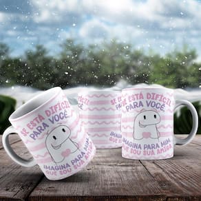Caneca De Porcelana 325ml Flork Amizade Flork Amizade 7