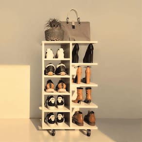 Sapateira Prática E Versátil Móvel Multi-uso 50x30x80cm Branco
