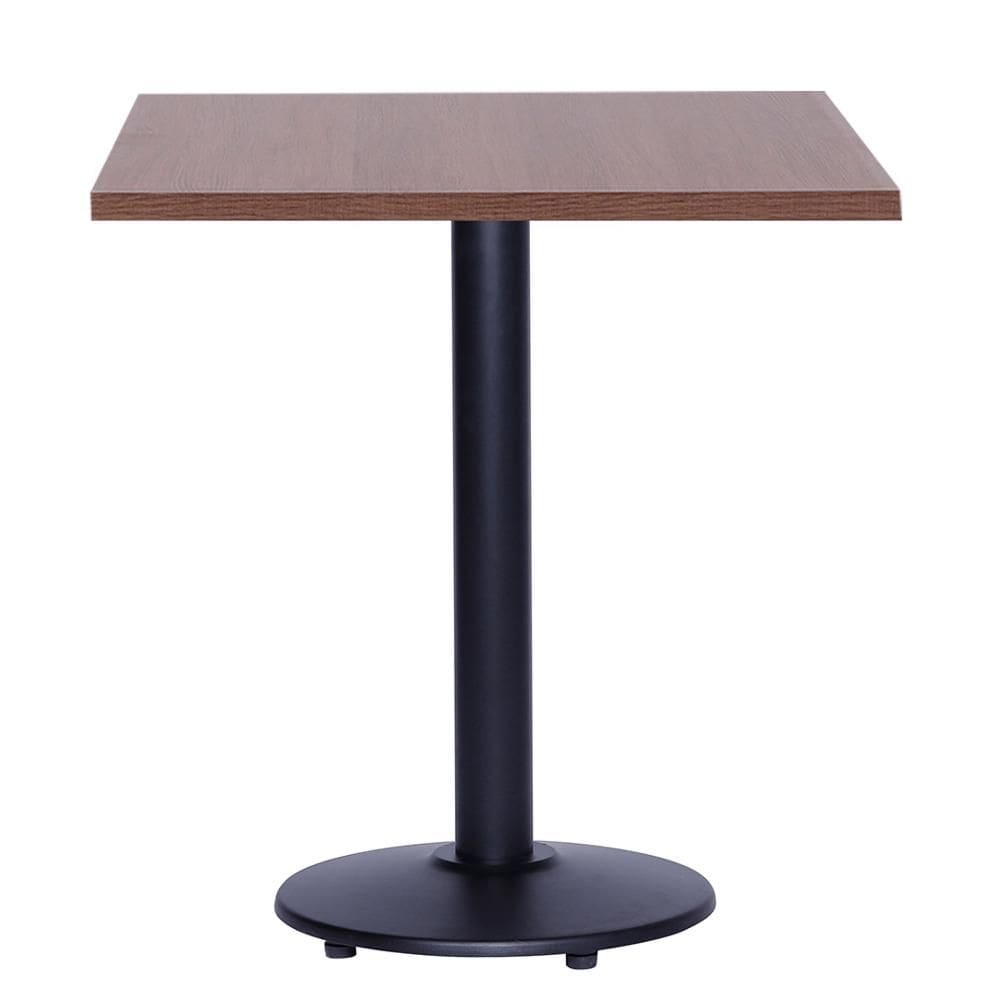 Mesa Zeta 77,50 cm (Altura) com Tampo em MDP Quadrado 60 cm Imbuia