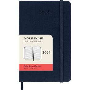 Agenda Moleskine Classic para 12 meses de 2025 diária em azul safira