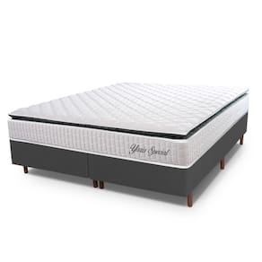 Cama Box Queen Hellen Molas Ensacadas Yaris Pillow Top Branco