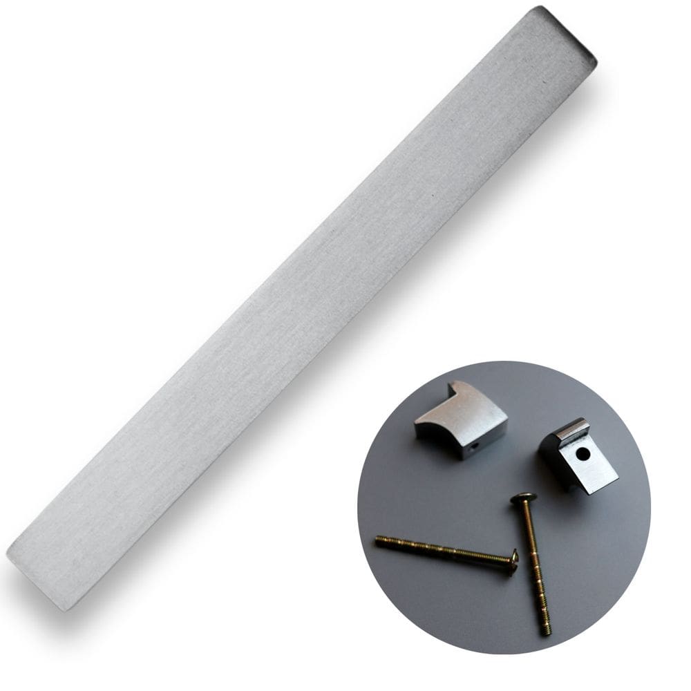 Puxador Móveis Armários Alumínio Acetinado 160mm 249 Pauma