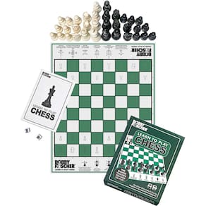 Jogo de tabuleiro de xadrez Bobby Fischer Aprenda a jogar com dados