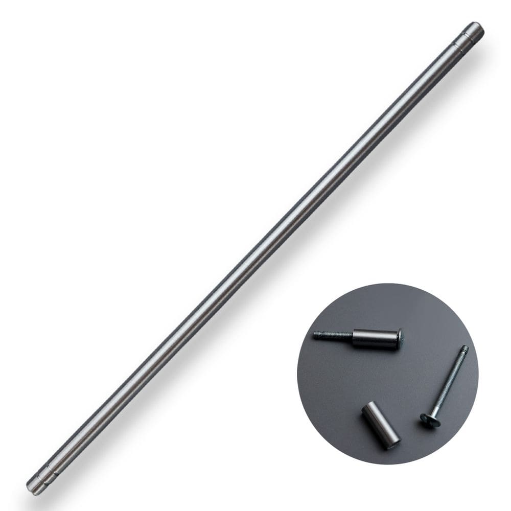 Puxador Móveis Alumínio Acetinado Com Friso 256mm 240 Pauma