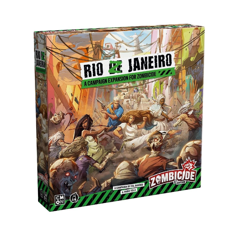 Expansão do jogo de tabuleiro Zombicide Rio Z Janeiro Carnaval 14+
