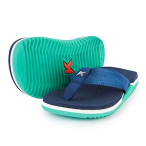 Chinelo Infantil Kenner NK6 Pro Kids - Azul e Verde