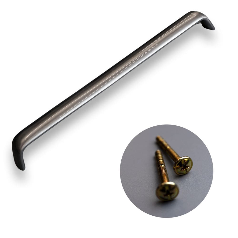 Puxador Móveis Armários Alumínio Acetinado 256mm 243 Pauma