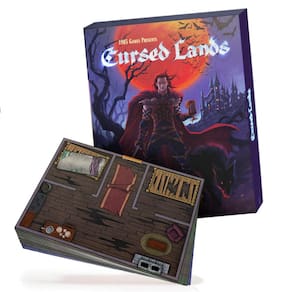 Jogo de tabuleiro DUNGEON CRAFT Cursed Lands com mais de 1000 peças de terreno
