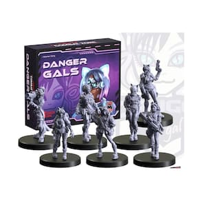 Miniaturas Monster Fight Club Cyberpunk Red Combat Zone Danger Gals Starter Gang