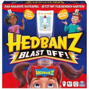 Jogo de adivinhação Spin Master Games Hedbanz Blast Off há mais de 6 anos