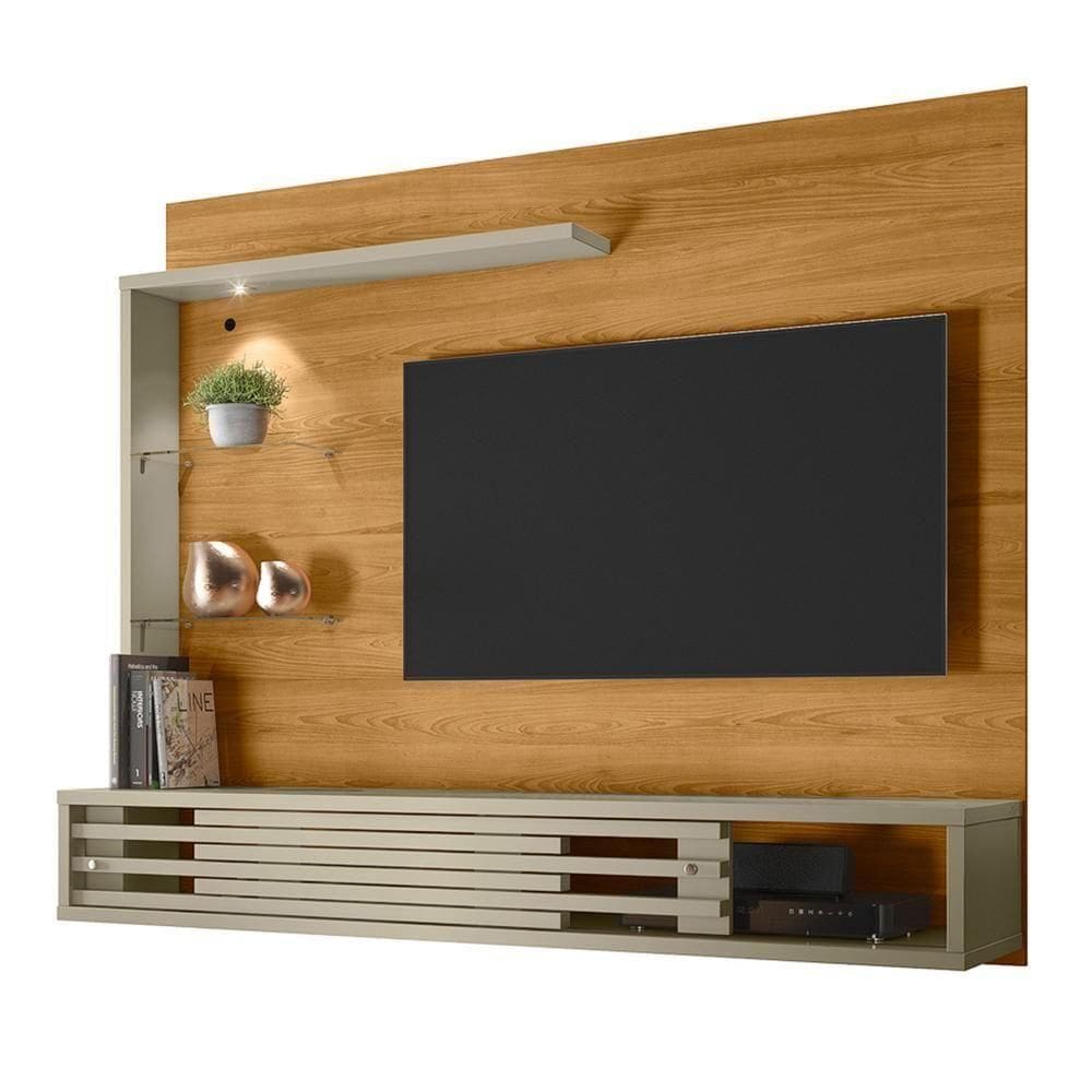 Painel Home Suspenso Frizz Select Cumaru Opala Para Tv Até 50 Madetec Cumaru Opala