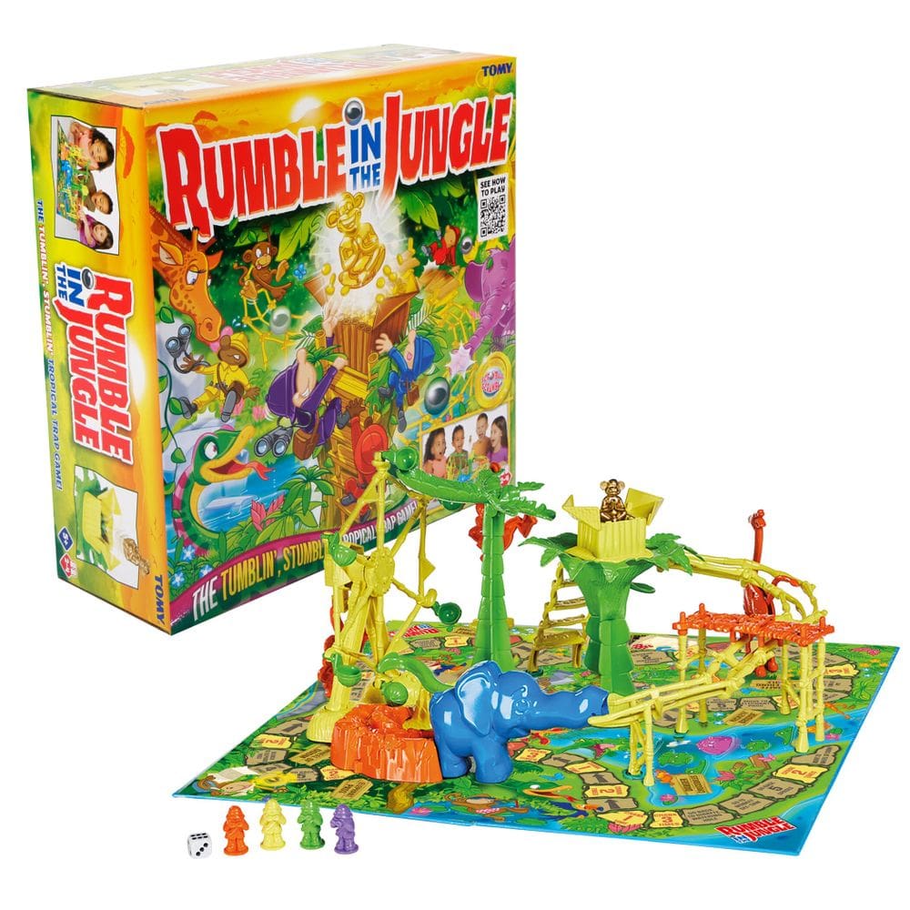 Jogo de Tabuleiro TOMY Rumble in The Jungle Marble Run Kids 5+