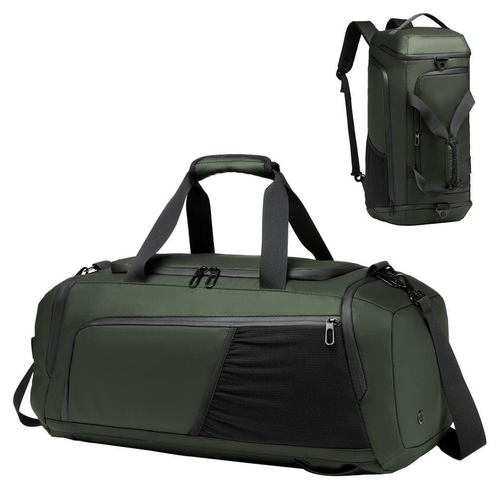 Mochila de ginástica Moulyan impermeável 40L para homens e mulheres com sapatos