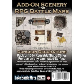Complemento de cenário para mapas de RPG, como BattleMats Dungeon Decor