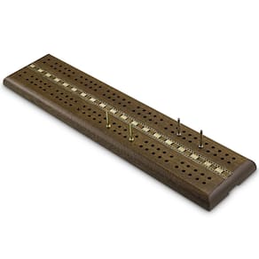 Tabuleiro Cribbage Sterling Games de madeira de 30 cm com incrustações italianas