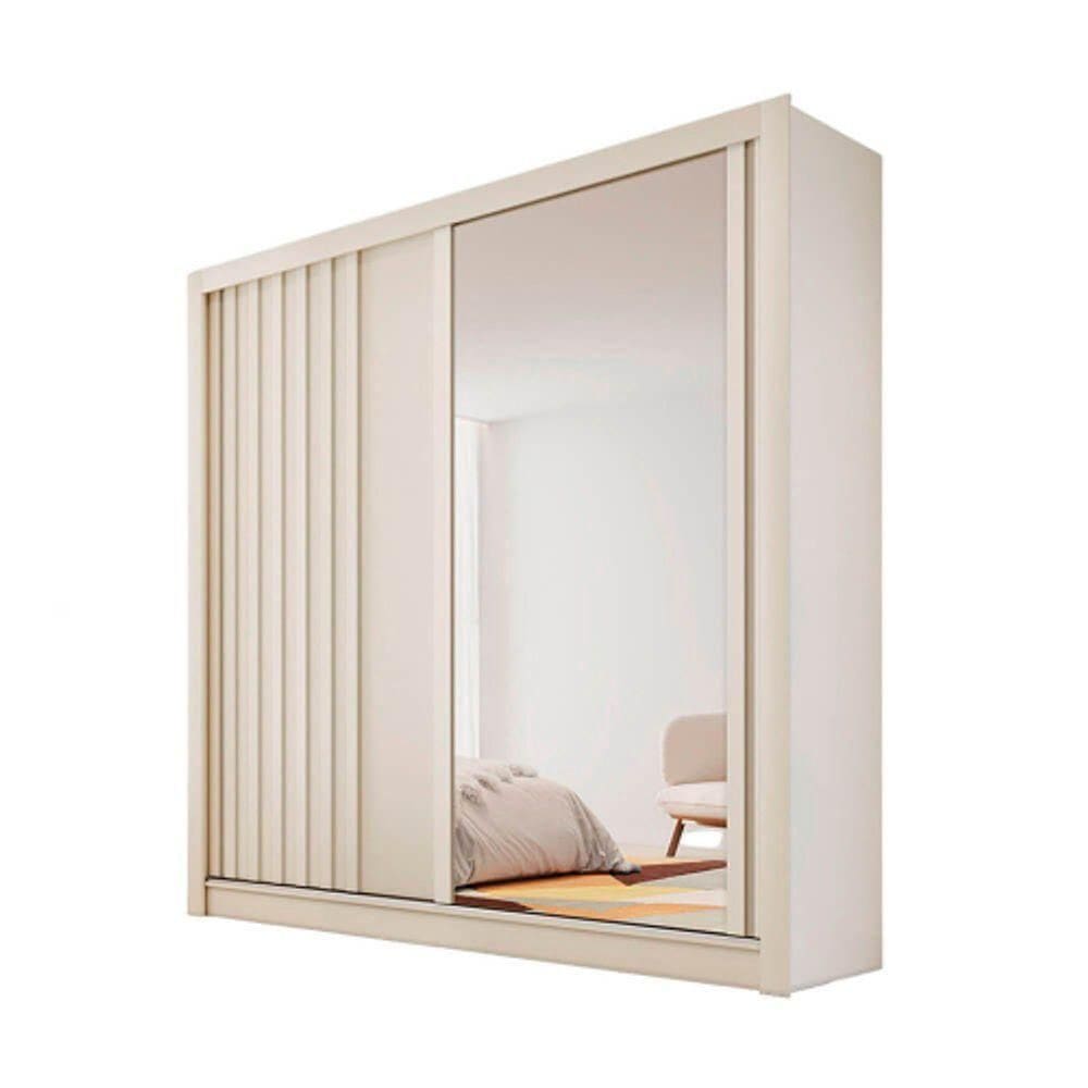 Guarda Roupa Ripado 2 Portas 4 Gavetas Barcelona- Made Marcs