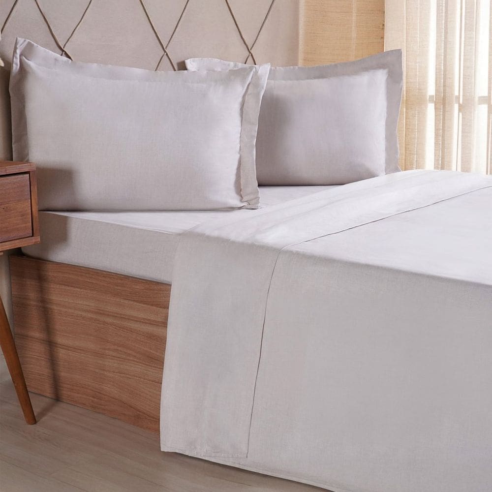 Jogo de Cama Solteiro 3 Pçs lIne Stile 100% Poliéster 88x188x30cm