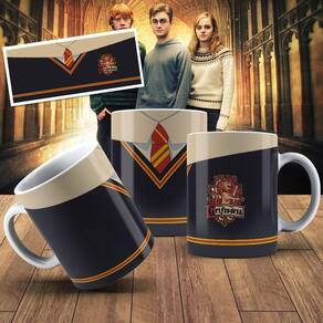 Caneca De Porcelana 325ml Harry Potter Decorada Harry Potter 11