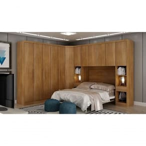 Modulado Casal Completo 6 Portas 8 Gavetas - Linea-cumaru - Móveis Novo Horizonte