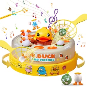 Brinquedos de jogo Bounce and Catch CANKETEC B.Duck para crianças com música