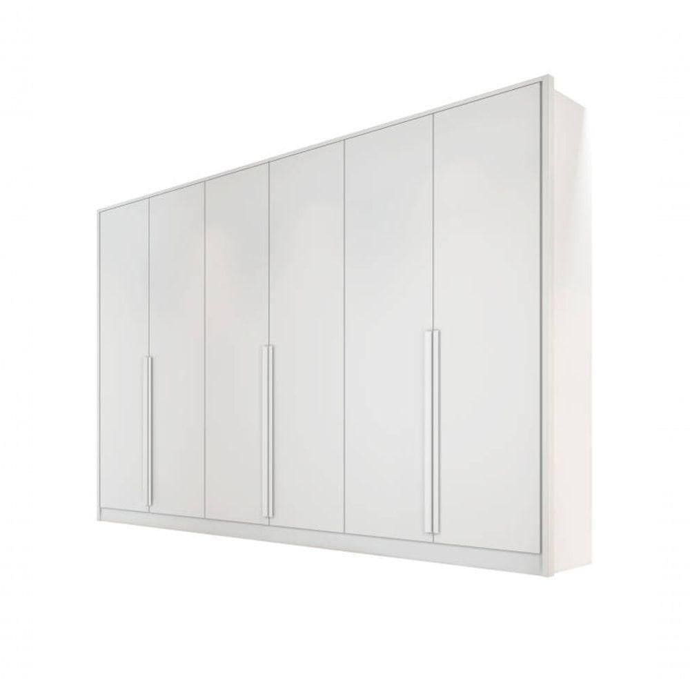 Guarda-roupa Casal 6 Portas 9 Gavetas 2,70m - Ibiza-branco - Bianchi Móveis