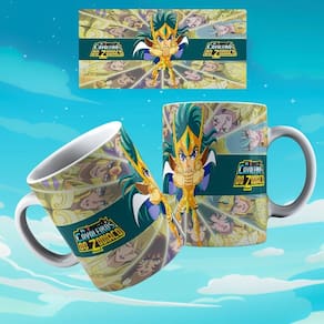 Caneca De Porcelana 325ml Animes Decorada Cavaleiros Do Zodíaco 1