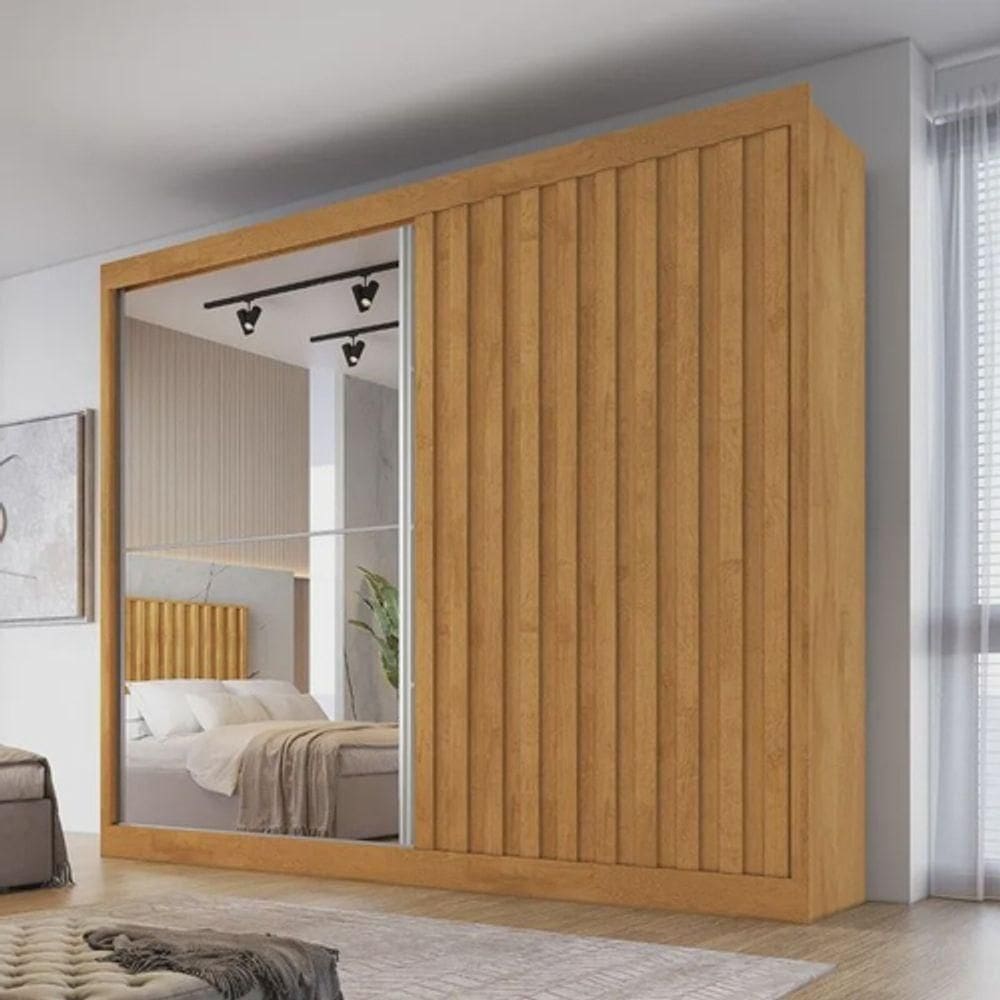 Guarda Roupa Casal 100% Mdf 2 Portas 4 Gavetas Atlanta Made Marcs