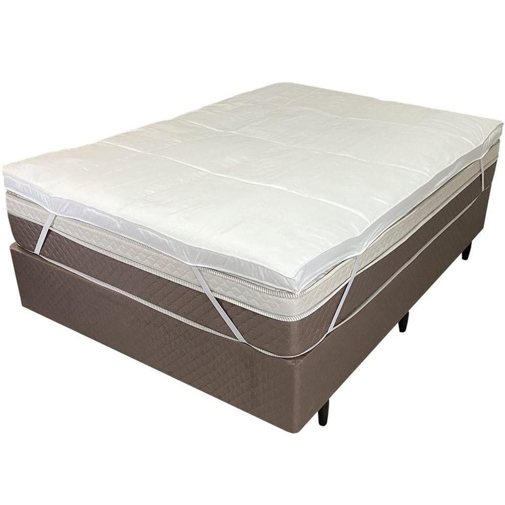Pillow Top Solteiro Dupla Face 200 Fios 6cm 88x188cm Branco
