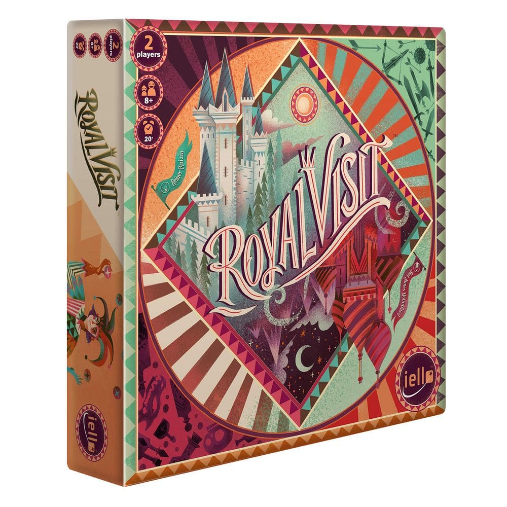 Jogo de tabuleiro IELLO Royal Visit Strategy 2 jogadores com mais de 8 anos