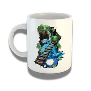 Caneca De Porcelana 325ml Com Design 3d Exclusivo Caminho