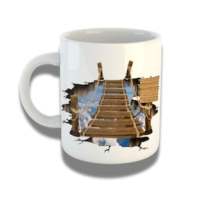 Caneca De Porcelana 325ml Com Design 3d Exclusivo Caminho 2