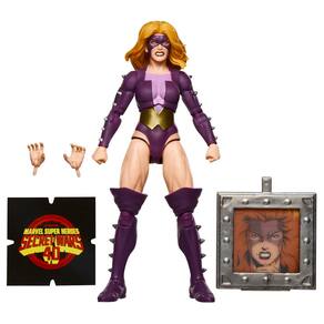 Boneco de ação Marvel Legends Series Titania 15 cm com escudo