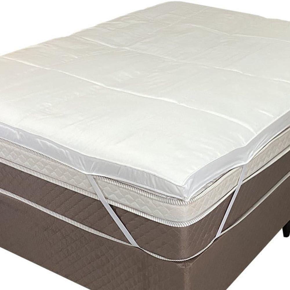 Pillow Top Casal Dupla Face 200 Fios 6cm 138x188cm Branco