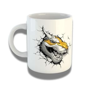Caneca De Porcelana 325ml Com Design 3d Exclusivo Cachorro