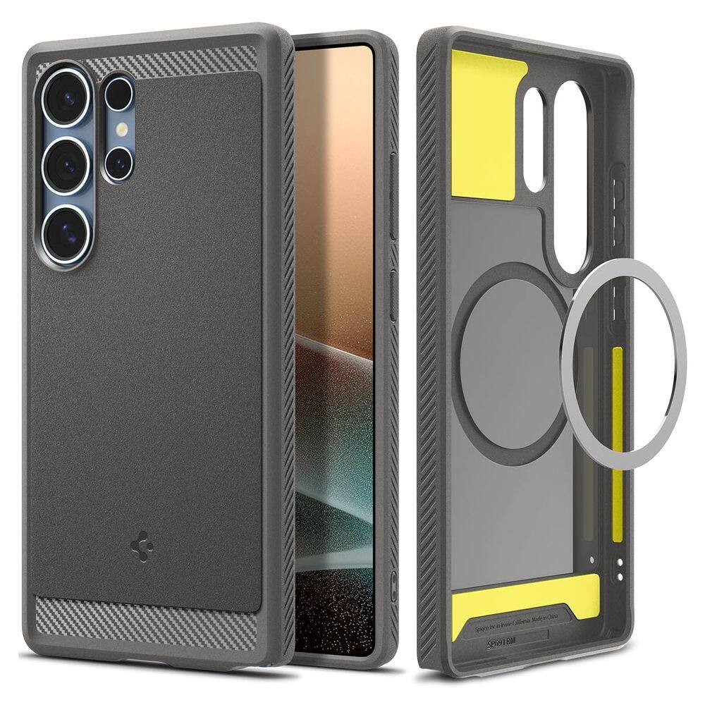 Capa Spigen Rugged Armor MagFit para Samsung Galaxy S25 Ultra