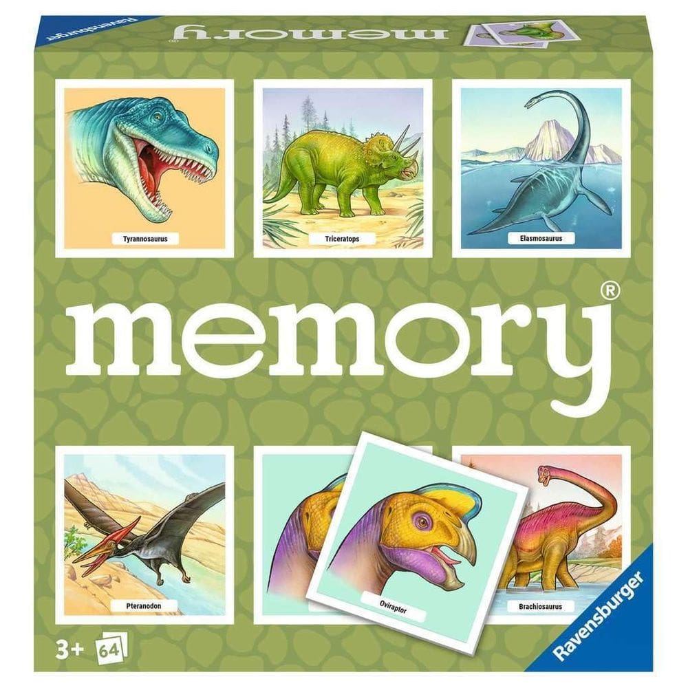 Jogo de memória Ravensburger Dinosaur Fun Kids 3+ Years