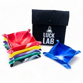 Taças de armazenamento de jogos de tabuleiro Luck Lab, pacote com 6 unidades e bolsa