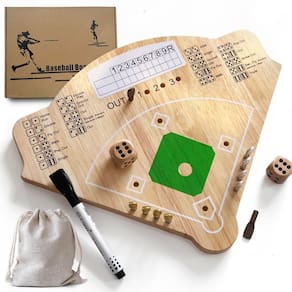 Jogo de tabuleiro de beisebol Deartisan Oak Wood para todas as idades, modelo Y